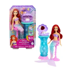 DISNEY PRINCESS Mattel – ariel e la specchiera magica, set bambola con coda da sirena rimovibile e specchiera> Fashion Dolls