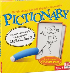 MATTEL GAMES , pictionary, gioco in scatola per famiglie, lingua italiana, 8+anni> Giochi Da Tavolo Per Adulti E Carte Collezionabili|Giochi In Scatola Per Famiglia