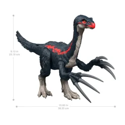 Jurassic World Mattel – terizinosauro attacca e ruggisci, dinosauro con azione d’attacco, ruggito ed effetti sonori><noscript><img width=