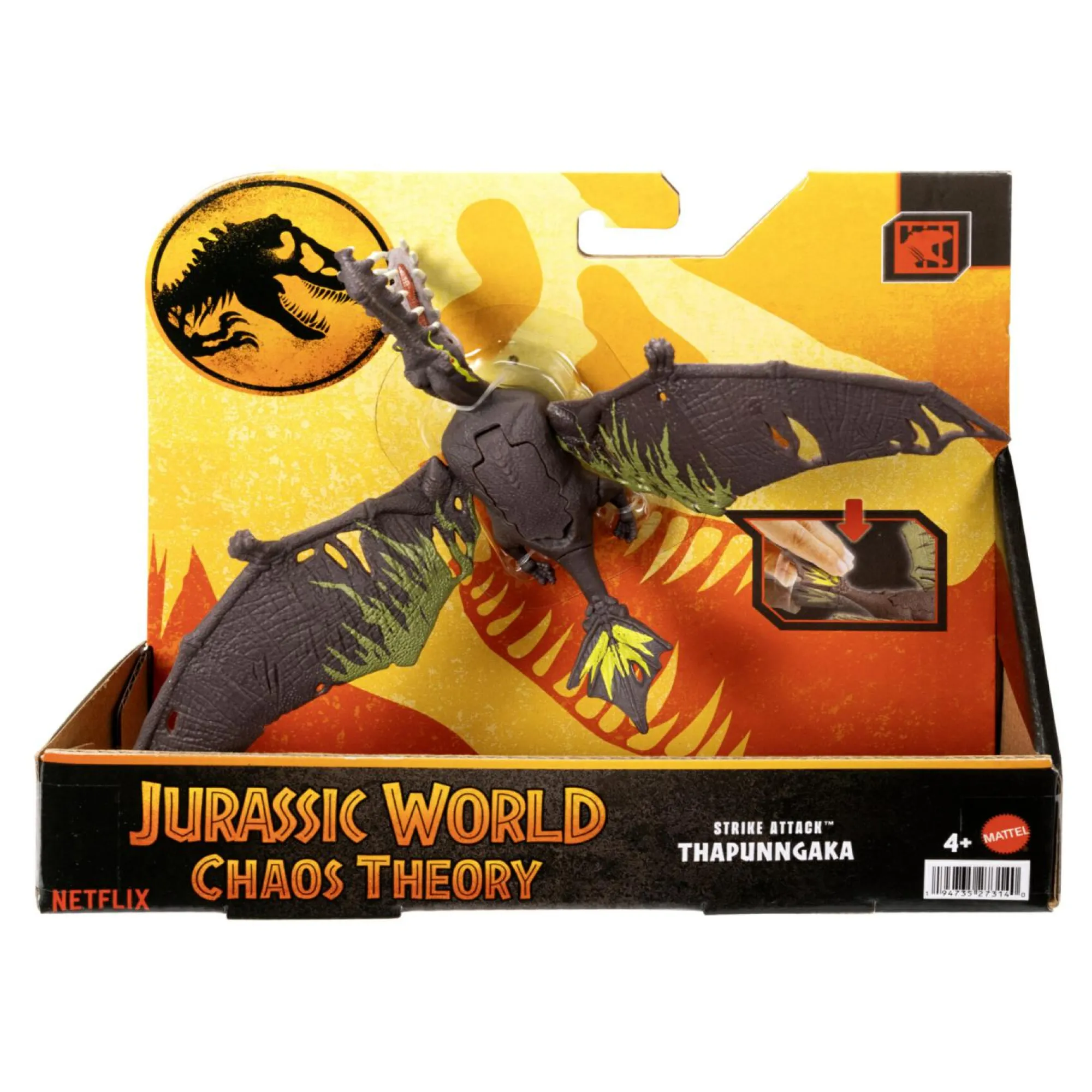 Jurassic World Mattel attacco fatale – thapunngaka shawi con articolazioni e azione d’attacco> Action Figures