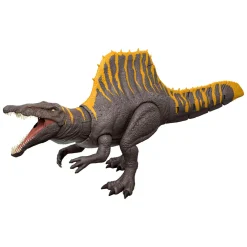 Jurassic World Mattel la rinascita – spinosauro coda letale, dinosauro snodato con due mosse d’attacco e ruggito sonoro> Action Figures