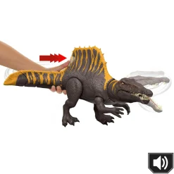Jurassic World Mattel la rinascita – spinosauro coda letale, dinosauro snodato con due mosse d’attacco e ruggito sonoro><noscript><img width=