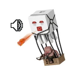 MINECRAFT Mattel – ghast attacco esplosivo, personaggio con luci, suoni, lanciatore e proiettile, piglin guerriero incluso><noscript><img width=