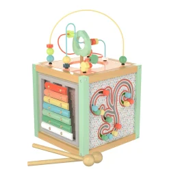 WOOD 'N' PLAY Maxi cubo multiattività in legno – wood “n” play><noscript><img width=