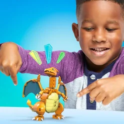 MEGA BLOKS Mega construx- pokémon charizard da costruire con più di 200 mattoncini e ali snodabili, 6+anni><noscript><img width=