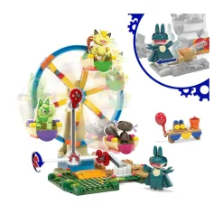 POKEMON Mega pokémon – ruota panoramica adventure builder, set da costruire con 393 pezzi e 4 personaggi pokémon inclusi><noscript><img width=