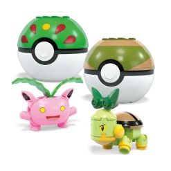 POKEMON Mega pokémon – squadra di tipo erba, set da costruire con 118 pezzi, include 4 pokémon e 4 pokéball><noscript><img width=