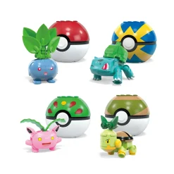 POKEMON Mega pokémon – squadra di tipo erba, set da costruire con 118 pezzi, include 4 pokémon e 4 pokéball><noscript><img width=