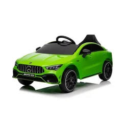 LAMAS Mercedes cla45 12v verde per bambini – auto elettrica con funzioni realistiche – adatta per bambini dai 3 anni in su> Cavalcabili Elettrici