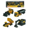 MAJORETTE Mezzi da cantiere volvo da 13 cm, confezione con 4 differenti modelli> Macchinine Bambini