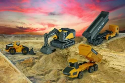MAJORETTE Mezzi da cantiere volvo da 13 cm, confezione con 4 differenti modelli><noscript><img width=