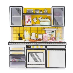 MINIVERSE MGA Mga’s miniverse make it mini kitchen – gioco con cucina fai-da-te, luce uv, ricetta misteriosa> Mini Dolls