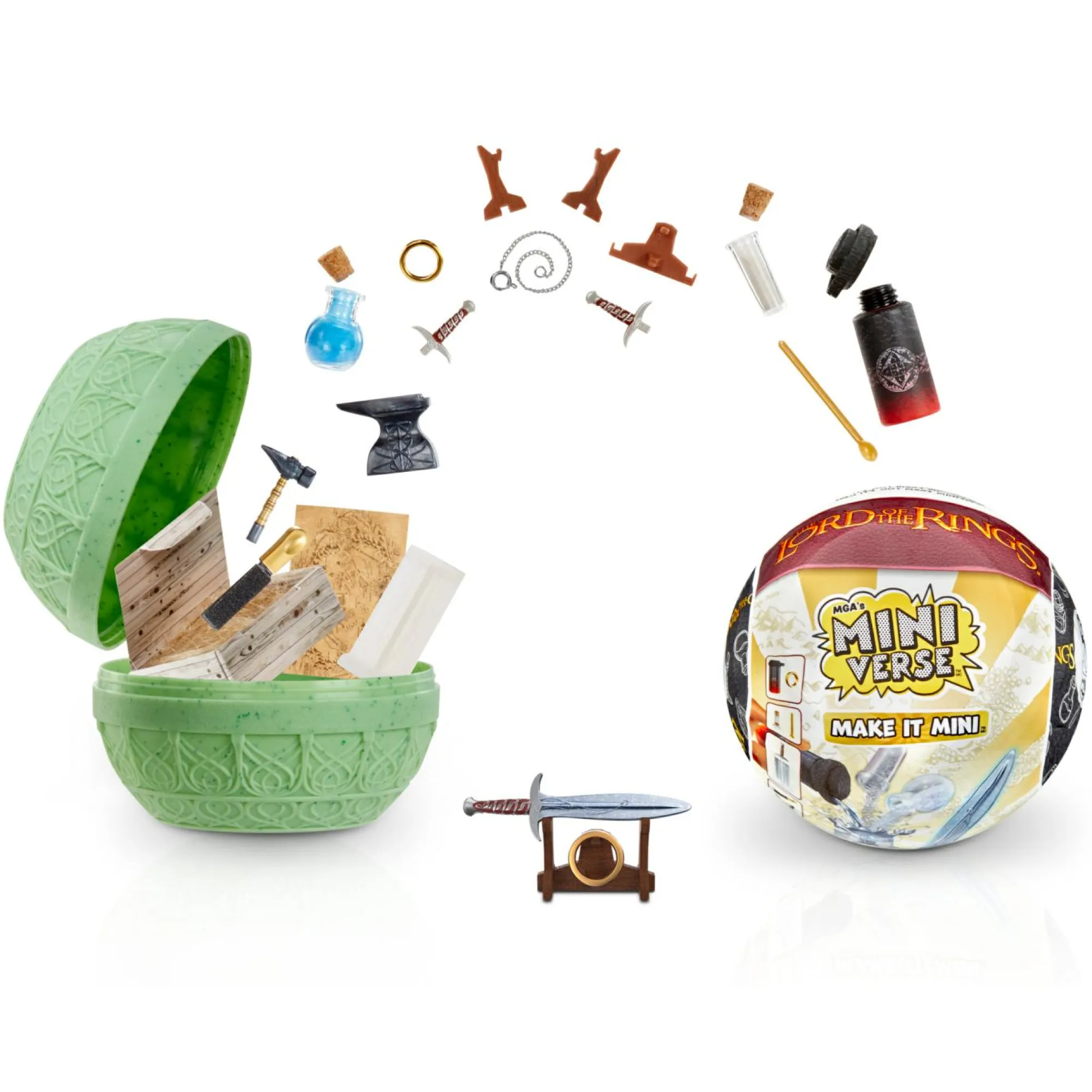 MINIVERSE MGA Mga’s miniverse make it mini il signore degli anelli da collezione, sfera a sorpresa, fai da te, gioco in resina, non edibile> Mini Dolls