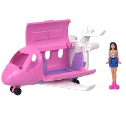 Barbie Mini land – aereo dei sogni, set con mini veicolo e bambola con sorpresa cambia colore in acqua> Camper E Veicoli Per Bambole