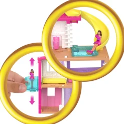 Barbie Mini land – casa dei sogni 3 – playset con bambola a sorpresa, mobili e accessori inclusi><noscript><img width=