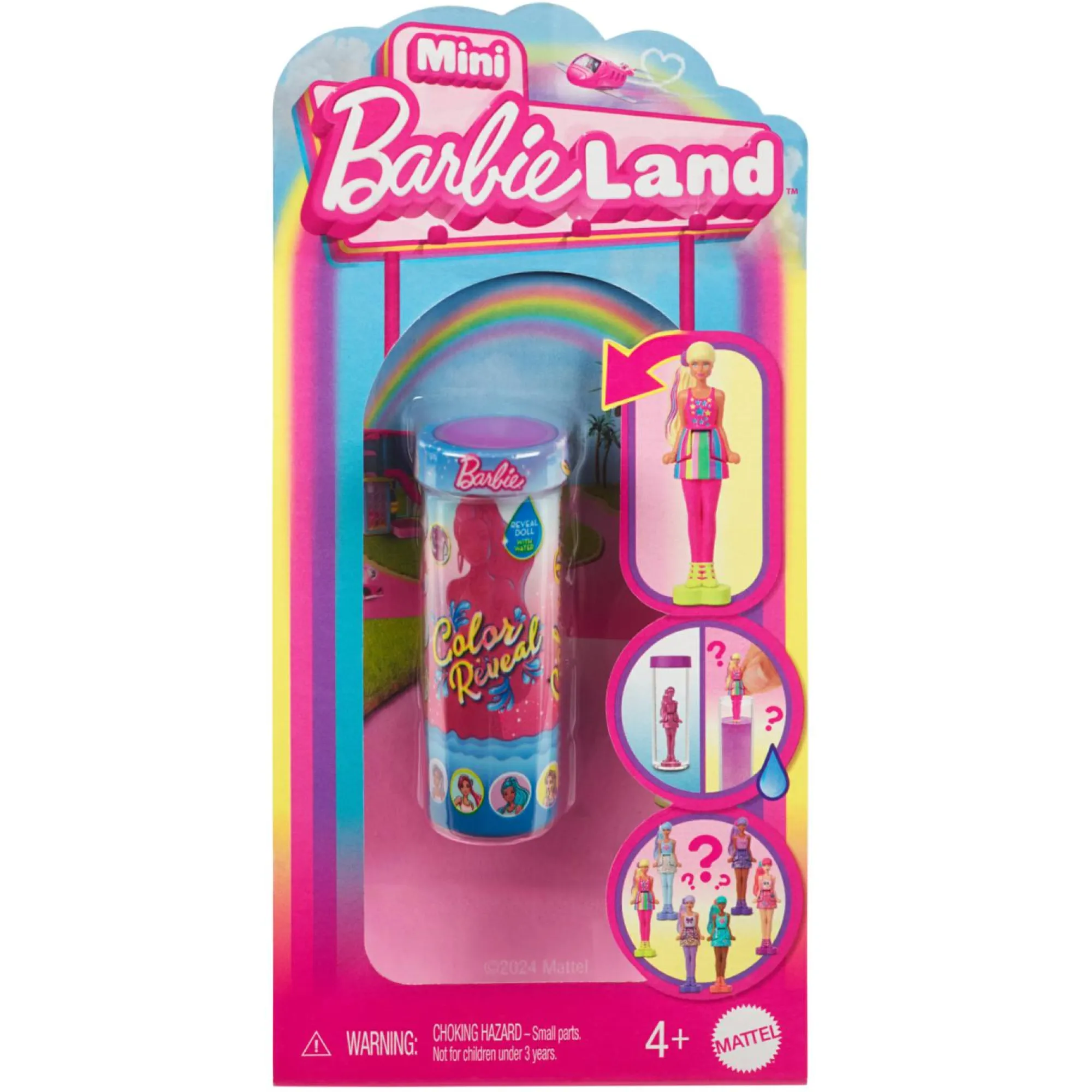 Barbie Mini land – color reveal – mini bambola con sorpresa che cambia colore con l’acqua> Fashion Dolls