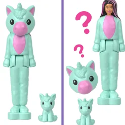 Barbie Mini land – cutie reveal serie color – mini bambola con costume in peluche e cucciolo><noscript><img width=