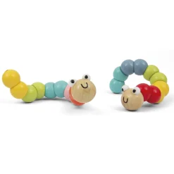 WOOD 'N' PLAY Mini bruco in legno assortito in vari colori – wood “n” play> Giochi Educativi In Legno