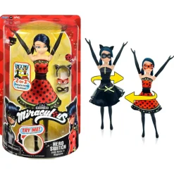 MIRACOLOUS Miraculous bambola ladybug trasformazione 2 in 1 – lady noire e bugnoire – +3 anni> Fashion Dolls