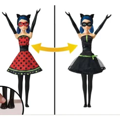 MIRACOLOUS Miraculous bambola ladybug trasformazione 2 in 1 – lady noire e bugnoire – +3 anni> Fashion Dolls