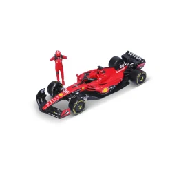 BBURAGO Modellino ferrari f1 sf-23 scala 1:24 con personaggio leclerc – die cast> Droni E Modellini Auto|Modellini Veicoli In Scala