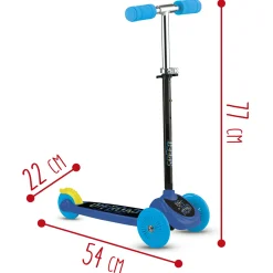 SUN&SPORT Monopattino 3 ruote – twist & roll – blu><noscript><img width=