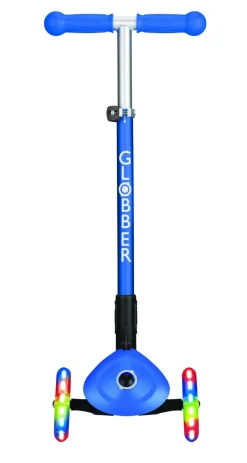 GLOBBER Monopattino 3 ruote navy blue – primo foldable lights – per bambini 3-7 anni> Monopattini