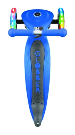 GLOBBER Monopattino 3 ruote navy blue – primo foldable lights – per bambini 3-7 anni><noscript><img width=