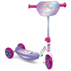 SUN&SPORT Monopattino 3 ruote per bambini da 2 a 4 anni con struttura in metallo e pedana antiscivolo |- 20 kg di capacità massima – rosa> Monopattini