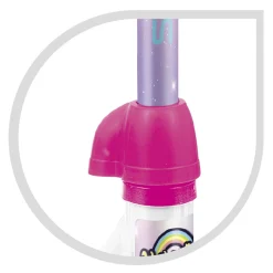 SUN&SPORT Monopattino 3 ruote per bambini da 2 a 4 anni con struttura in metallo e pedana antiscivolo |- 20 kg di capacità massima – rosa><noscript><img width=