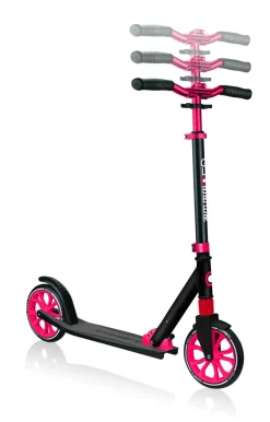 GLOBBER Monopattino nl 205 – ripiegabile nero e rosso – adatto per bambini 7 – 12 anni><noscript><img width=