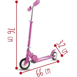 SUN&SPORT Monopattino speed line – ruote 120 mm – rosa><noscript><img width=