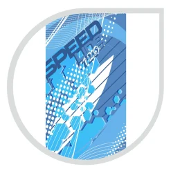 SUN&SPORT Monopattino speed line – ruote 120 mm – blu><noscript><img width=