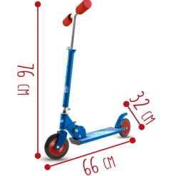 SUN&SPORT Monopattino speed line – ruote 120 mm – blu><noscript><img width=