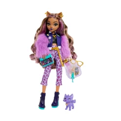 Monster High – clawdeen wolf, bambola dal look mostruoso con cucciolo crescent e accessori inclusi> Fashion Dolls