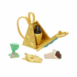 Monster High – cleo de nile, bambola snodata alla moda, dai capelli con ciocche blu, con accessori e cagnolino, giocattolo per bambini, 4+ anni, hhk54> Fashion Dolls