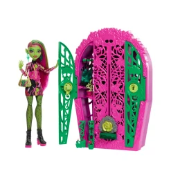 Monster High – venus mcflytrap e i misteri in giardino, set con bambola e guardaroba, 19 accessori e abiti inclusi> Fashion Dolls