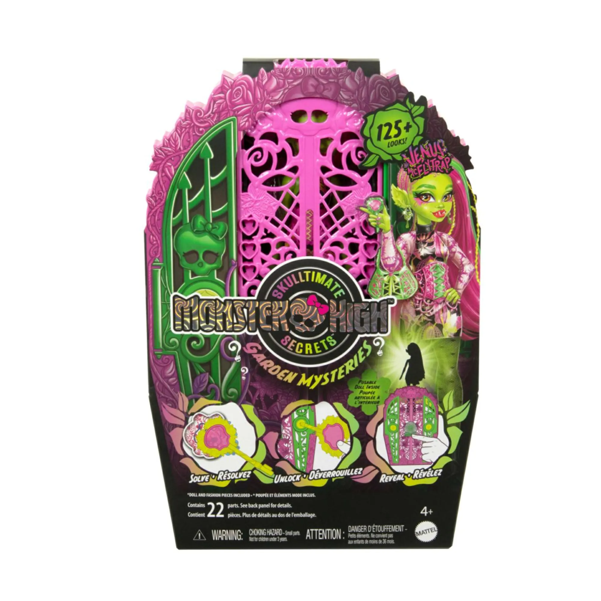 Monster High – venus mcflytrap e i misteri in giardino, set con bambola e guardaroba, 19 accessori e abiti inclusi> Fashion Dolls