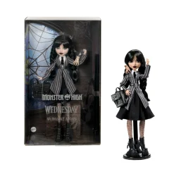 Monster High mercoledì – mercoledì addams, bambola da collezione in uniforme nevermore academy con mano e accessori premium> Fashion Dolls