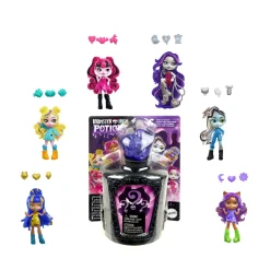 Monster High potions – mini bambole e accessori, personaggi a sorpresa da 7,5cm in una boccetta da esposizione con ciondolo> Fashion Dolls