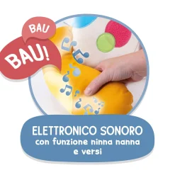 LISCIANI Montessori baby cuscino mio cagnolino – gioco sensoriale per bambini piccoli> Primi Apprendimenti