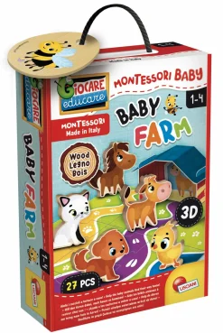 LISCIANI Montessori baby legno baby farm> Giochi Educativi In Legno