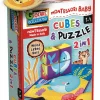 LISCIANI Montessori baby legno cubes and puzzle 2 in 1> Giochi Educativi In Legno