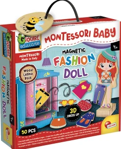 LISCIANI Montessori baby legno magnetic fashion doll> Giochi Educativi In Legno