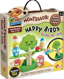 LISCIANI Montessori baby wood happy birds balancing game> Giochi Educativi In Legno