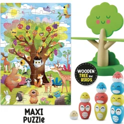 LISCIANI Montessori baby wood happy birds balancing game> Giochi Educativi In Legno