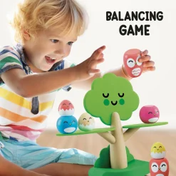 LISCIANI Montessori baby wood happy birds balancing game><noscript><img width=