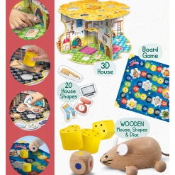 LISCIANI Montessori baby wood the house of the mouse> Primi Apprendimenti