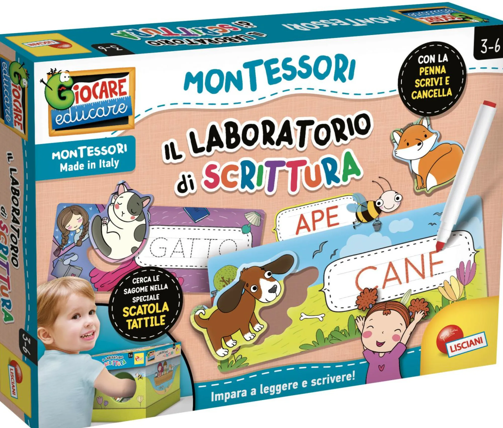 LISCIANI Montessori il laboratorio di scrittura> Primi Apprendimenti
