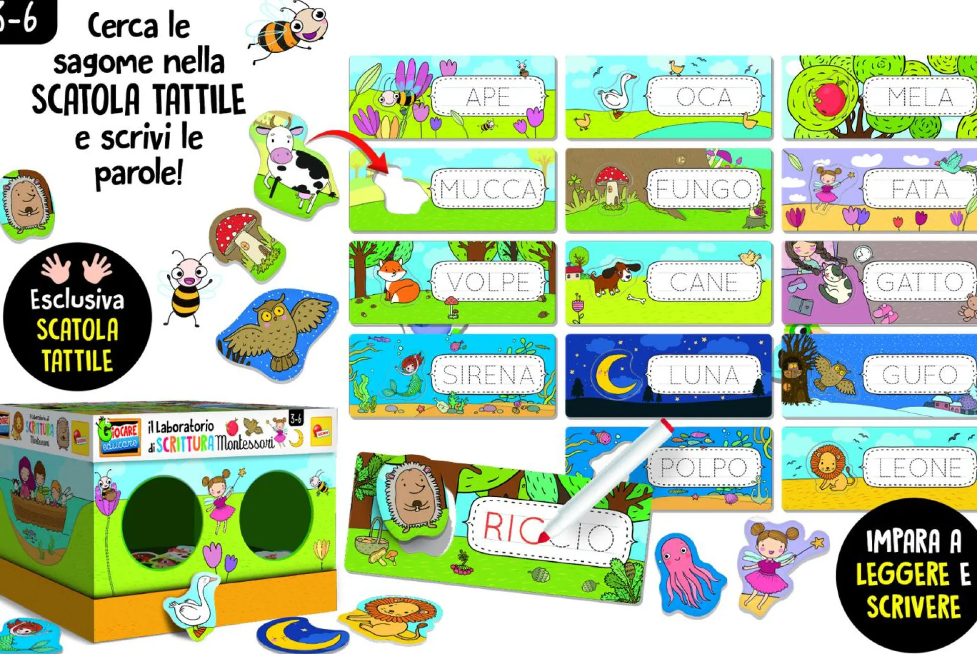 LISCIANI Montessori il laboratorio di scrittura> Primi Apprendimenti